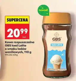 Biedronka Kawa rozpuszczalna GBS Iced Latte o smaku lodów waniliowych oferta