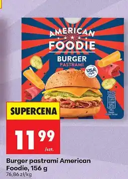 Biedronka Burger pastrami American Foodie oferta
