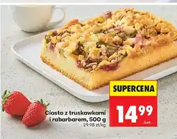 Biedronka Ciasto z truskawkami i rabarbarem oferta