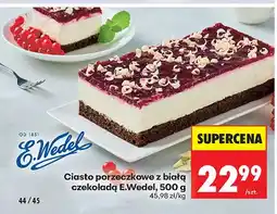 Biedronka Ciasto porzeczkowe z białą czekoladą E.Wedel oferta