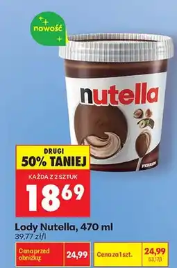 Biedronka Lody Nutella oferta