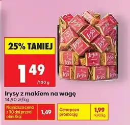 Biedronka Irysy z makiem na wagę oferta