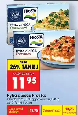 Biedronka Ryba z pieca FroSta z brokułami oferta