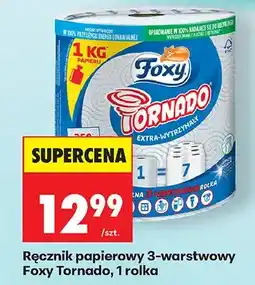 Biedronka Ręcznik papierowy 3-warstwowy Foxy Tornado oferta