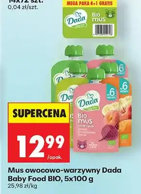 Biedronka Mus owocowo-warzywny Dada Baby Food BIO oferta