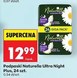 Biedronka Podpaski Naturella Ultra Night Plus oferta