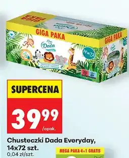 Biedronka Chusteczki Dada Everyday GIGA PAKA 14x72szt oferta