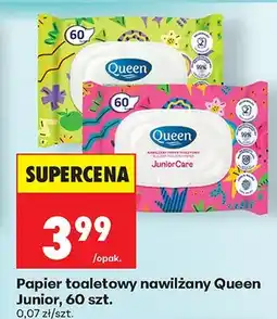 Biedronka Papier toaletowy nawilżany Queen Junior oferta