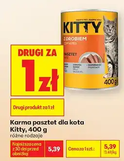 Biedronka Karma pasztet dla kota Kitty z drobiem oferta