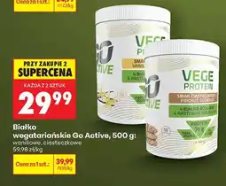 Biedronka Białko wegatariańskie Go Active waniliowe oferta