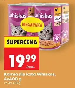 Biedronka Karma dla kota Whiskas z kaczką w galaretce oferta