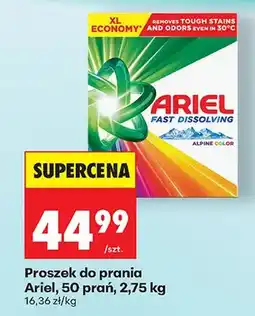 Biedronka Proszek do prania Ariel Fast Dissolving Alpine Color 50 prań oferta