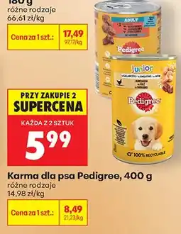 Biedronka Karma dla psa Pedigree Adult oferta