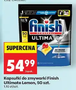Biedronka Kapsułki do zmywarki Finish Ultimate Lemon 50szt oferta
