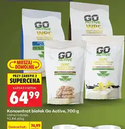 Biedronka Koncentrat białka serwatkowego WPC Go Active smak ciasteczkowy oferta