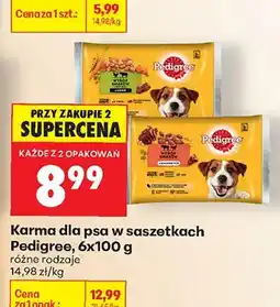 Biedronka Karma dla psa w saszetkach Pedigree oferta