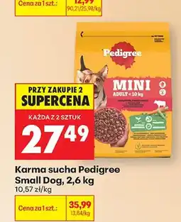 Biedronka Karma sucha Pedigree Small Dog oferta
