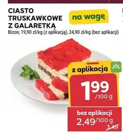 Stokrotka Ciasto truskawkowe z galaretką Bizon na wagę oferta