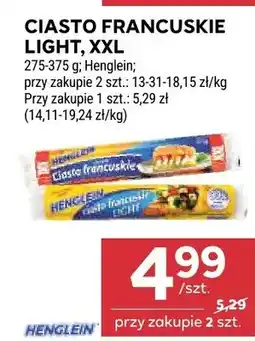 Stokrotka Ciasto francuskie light XXL Henglein oferta