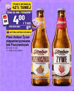 Polomarket Piwo Amber Żywe niepasteryzowane lub Pszczeniczak oferta