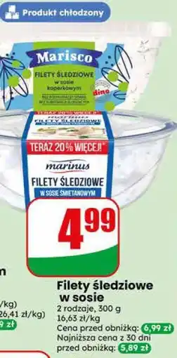 Dino Filety śledziowe w sosie oferta
