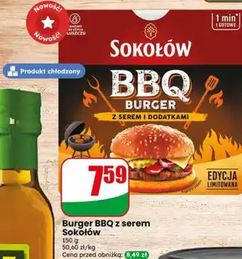 Dino Burger BBQ z serem Sokołów oferta