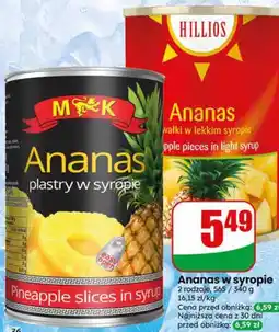 Dino Ananas w syropie oferta