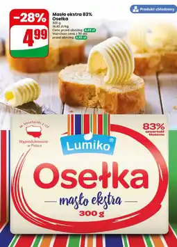 Dino Masło ekstra 83% Osełka 300 g Lumiko oferta