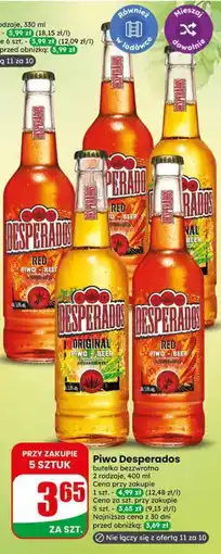 Dino Piwo Desperados butelka bezzwrotna 2 rodzaje oferta