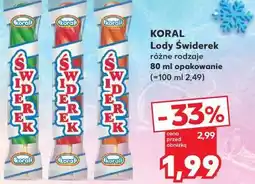 Kaufland KORAL Lody Świderek oferta