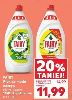 Kaufland FAIRY Płyn do mycia naczyń oferta