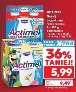 Kaufland ACTIMEL Napój jogurtowy różne rodzaje 4 x 100 g opakowanie oferta
