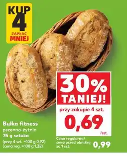 Kaufland Bułka fitness pszenno-żytnia 75 g sztuka oferta