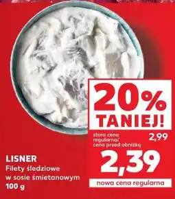 Kaufland LISNER Filety śledziowe w sosie śmietanowym oferta