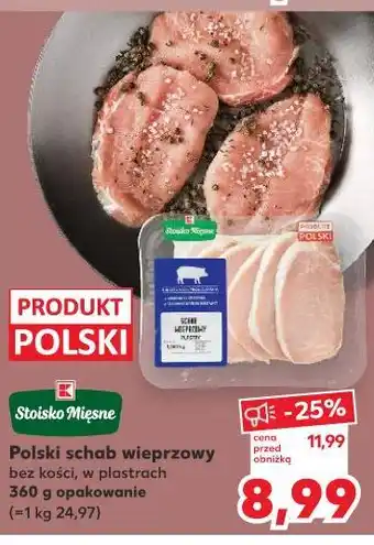 Kaufland Polski schab wieprzowy bez kości, w plastrach oferta