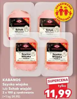 Kaufland KABANOS Szynka wiejska lub Schab wiejski 2 x 100 g opakowanie oferta