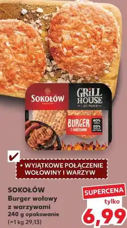 Kaufland Burger wołowy z warzywami oferta