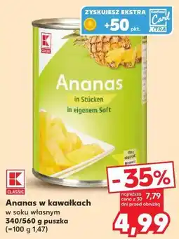 Kaufland Ananas w kawałkach w soku własnym oferta