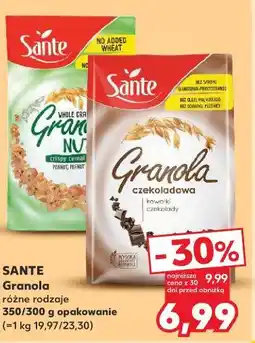 Kaufland SANTE Granola różne rodzaje oferta