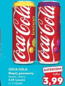 Kaufland Coca-Cola Napój gazowany lemon, cherry 0,33 l puszka oferta