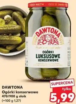 Kaufland DAWTONA Ogórki konserwowe 470/900 g słoik oferta