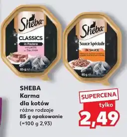 Kaufland SHEBA Karma dla kotów różne rodzaje 85 g opakowanie oferta