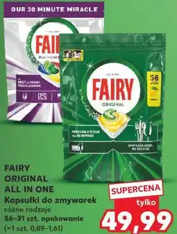 Kaufland Fairy Original All in One Kapsułki do zmywarek oferta