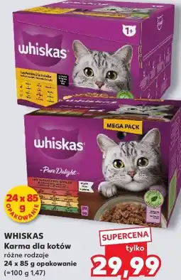 Kaufland WHISKAS Karma dla kotów różne rodzaje 24 x 85 g opakowanie oferta