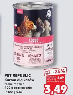 Kaufland PET REPUBLIC Karma dla kotów różne rodzaje 400 g opakowanie oferta
