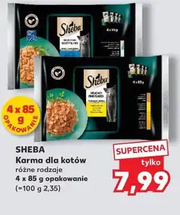 Kaufland SHEBA Karma dla kotów różne rodzaje 4 x 85 g opakowanie oferta