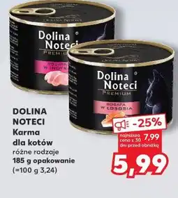 Kaufland DOLINA NOTECI Karma dla kotów różne rodzaje 185 g opakowanie oferta