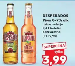 Kaufland DESPERADOS Piwo 0-7% alk. różne rodzaje 0,4 l butelka bezzwrotna oferta