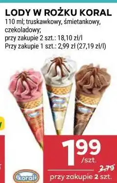 Stokrotka LODY W ROŻKU KORAL oferta