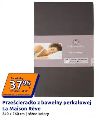 Prześcieradło z bawełny perkalowej La Maison Rêve